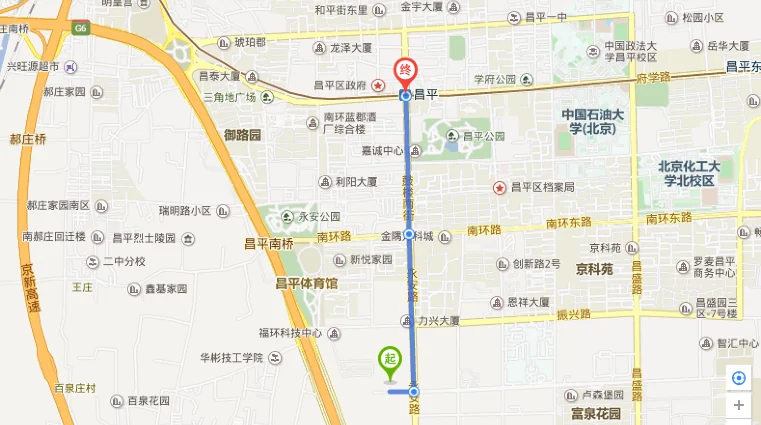 北京昌平北控数据中心地理位置示意图